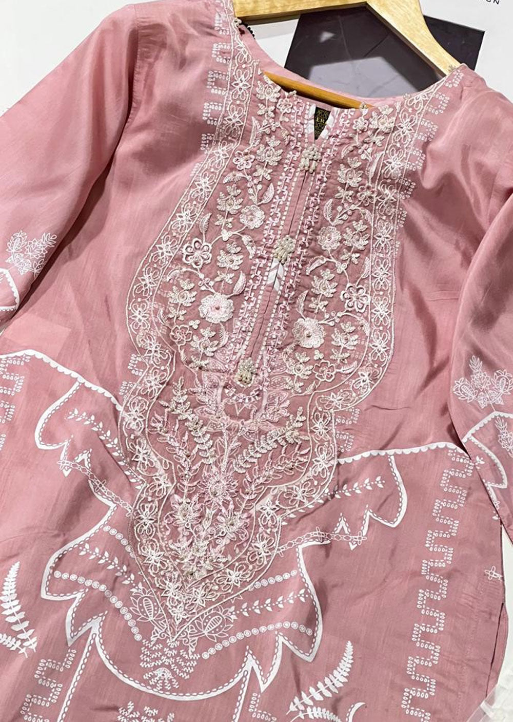 HSS-68 Pink Readymade Cotton Suit - Memsaab Online