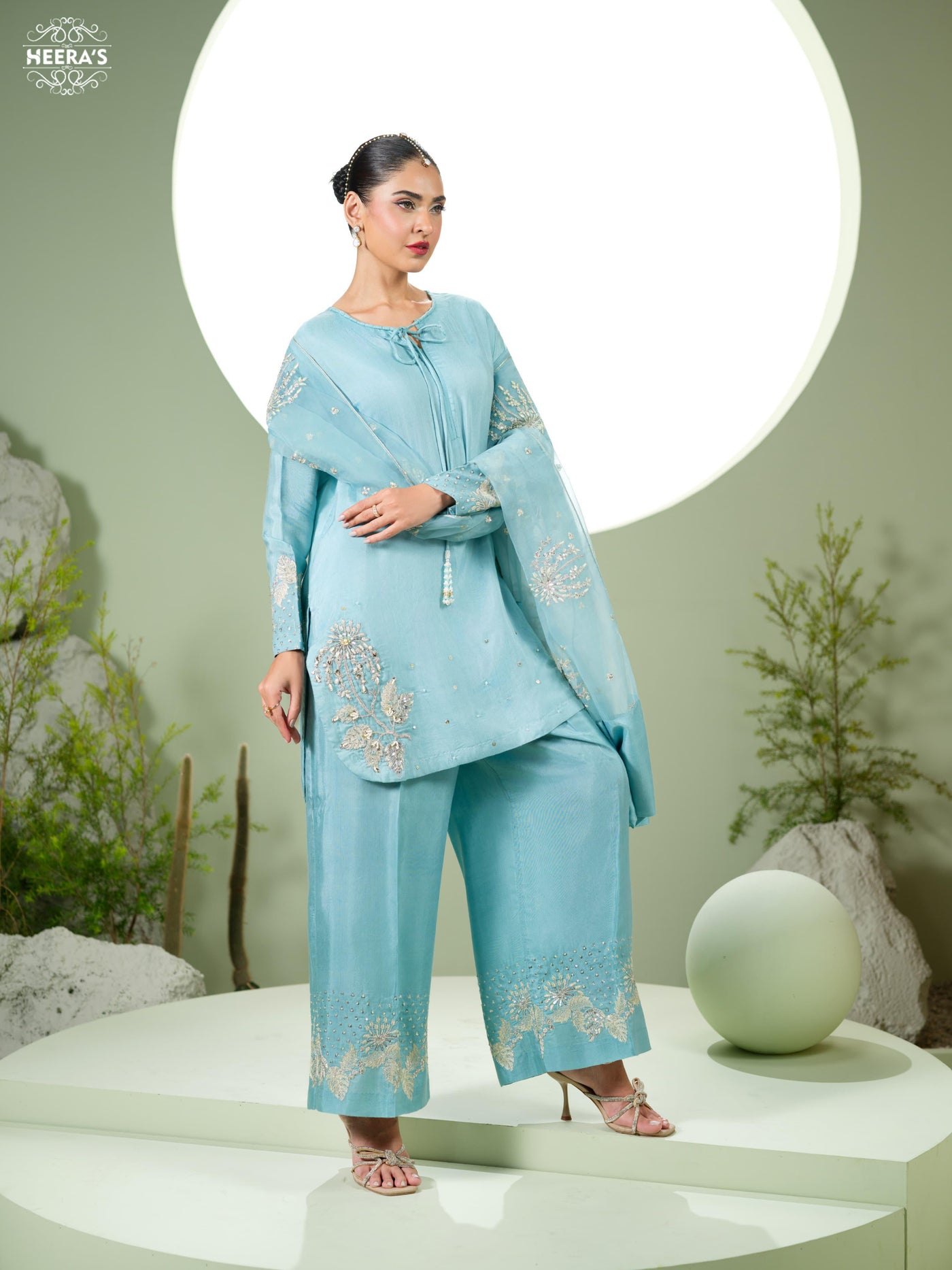 HSS-1154 - Readymade Heeras Suit - Memsaab Online