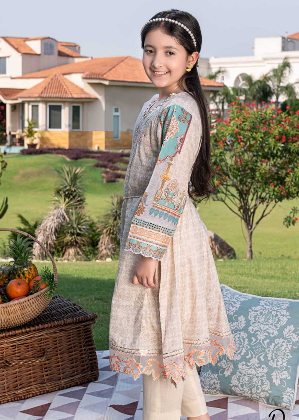 AL-696 - Readymade - Kids Luxury Lawn Collection by Ally's 2023 - Memsaab Online