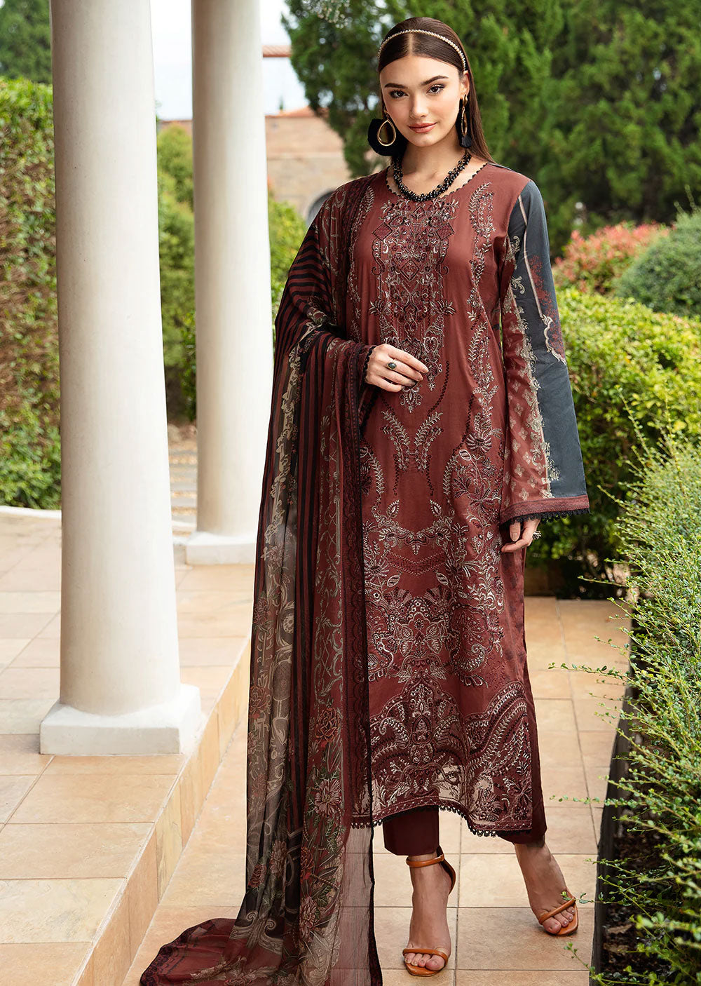 Y-906 - Unstitched - Riwayat by Ramsha Luxury Lawn Vol 09 - Memsaab Online