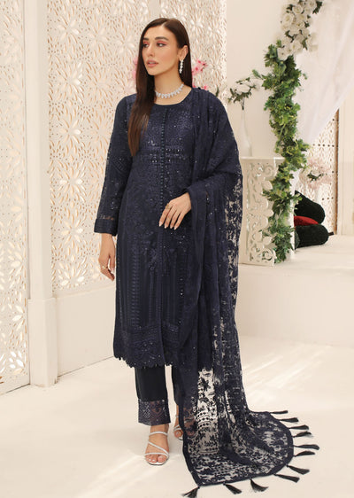 PS1664 Readymade Chiffon Suit - Memsaab Online