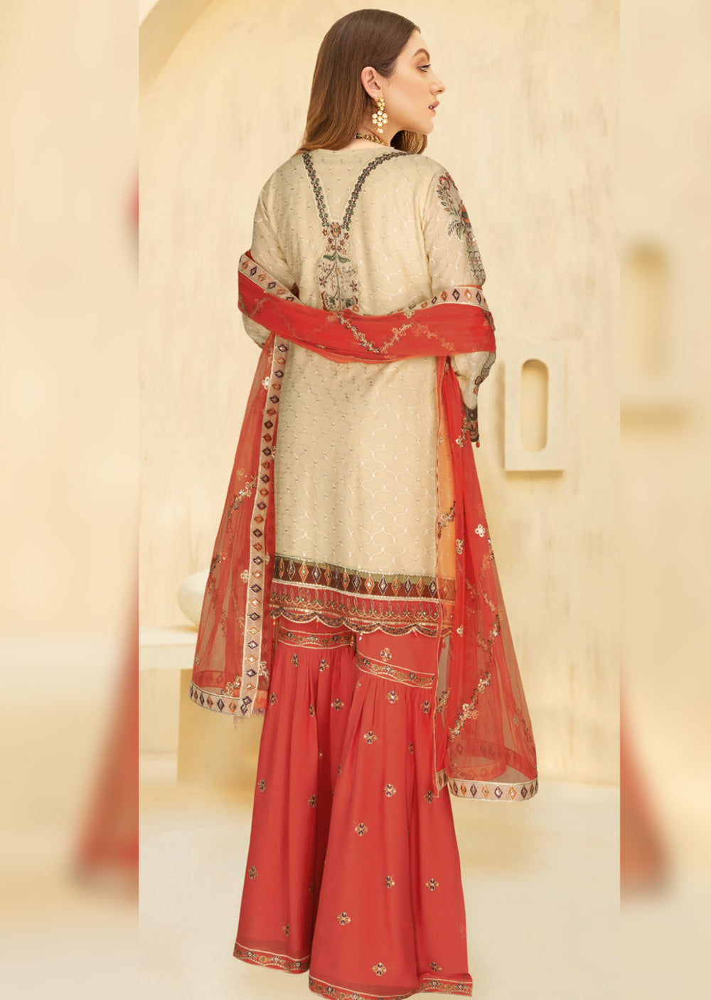 W-376-F - Readymade - Ramsha Suit 2024 - Memsaab Online