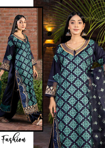 LTS-06 - Unstitched - Lotus Collection 2023 - Memsaab Online