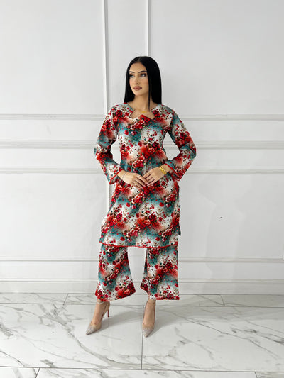 BUT-111 - Multi Color - S.Prints Printed Lawn Co-ords - Memsaab Online