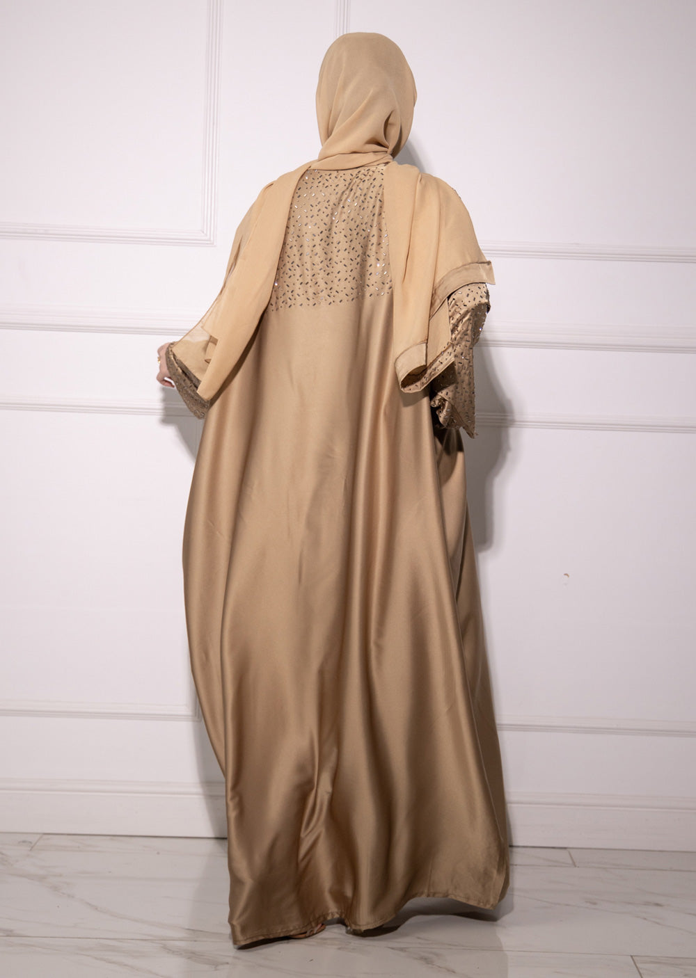 DSL-201 Rooh Golden Abaya – Memsaab