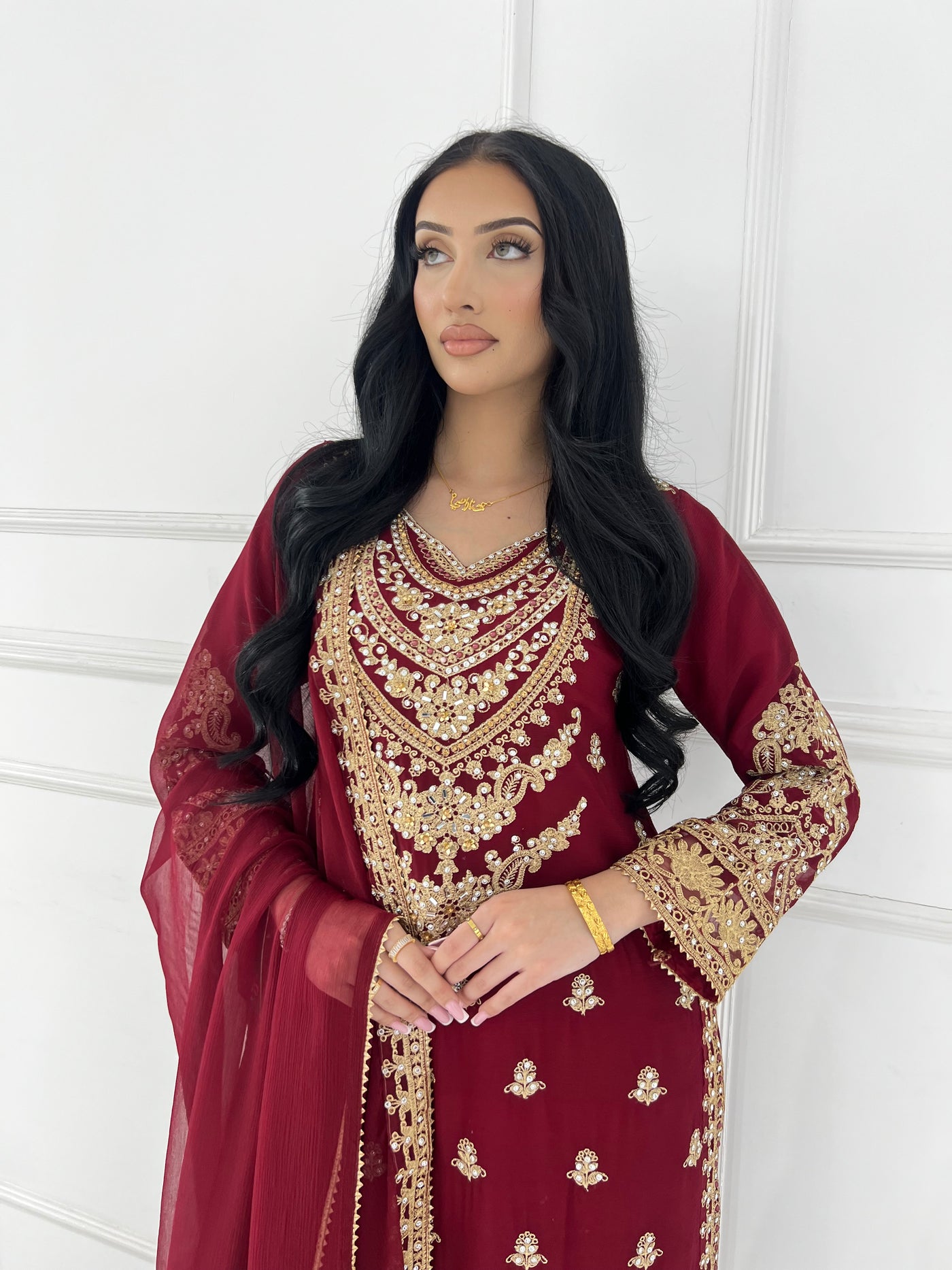 Shaz1901 - Readymade Chiffon Suit - Memsaab Online