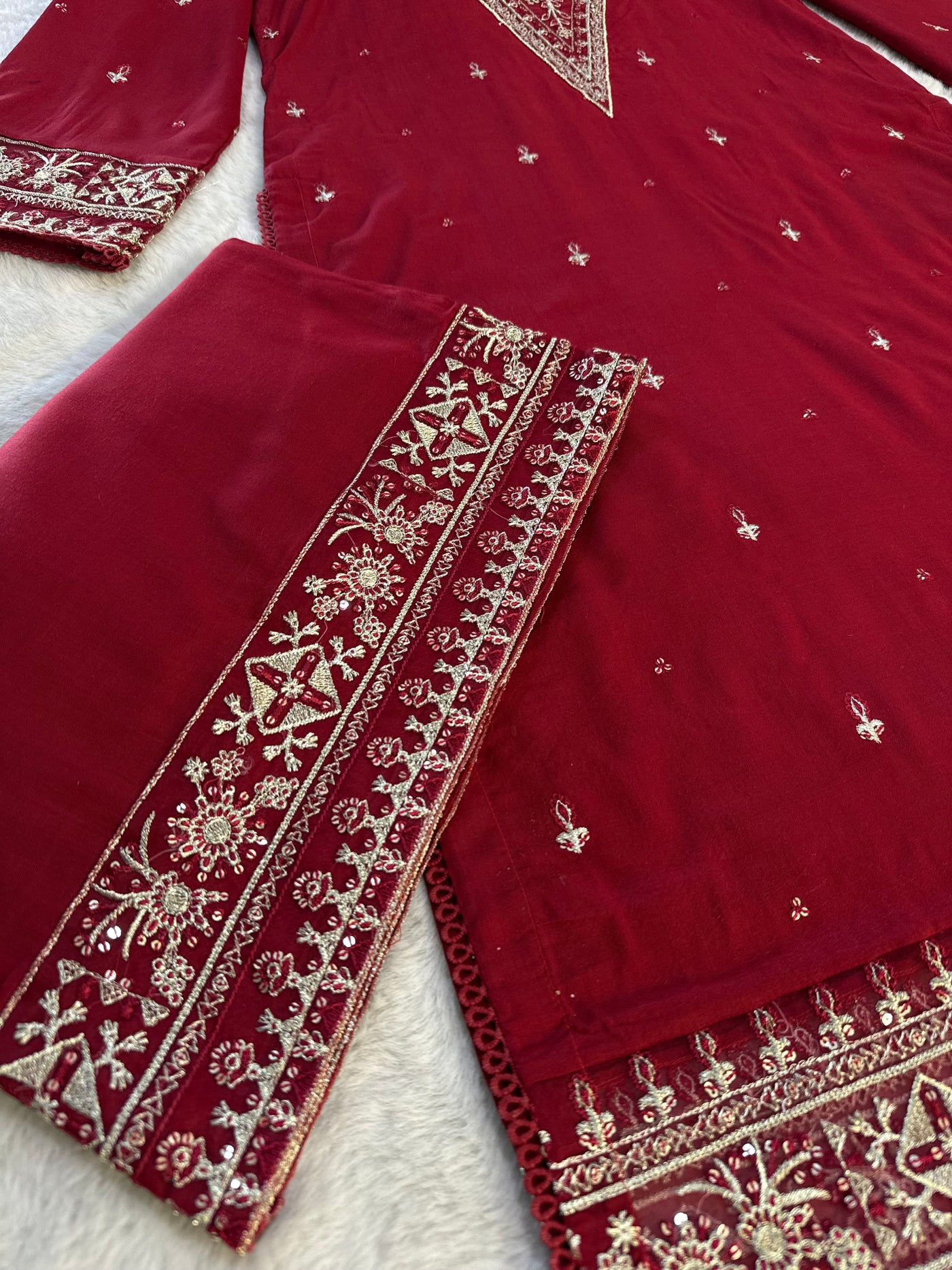 ATR-1167- Readymade Sehrish B Lux Cotton - Memsaab Online