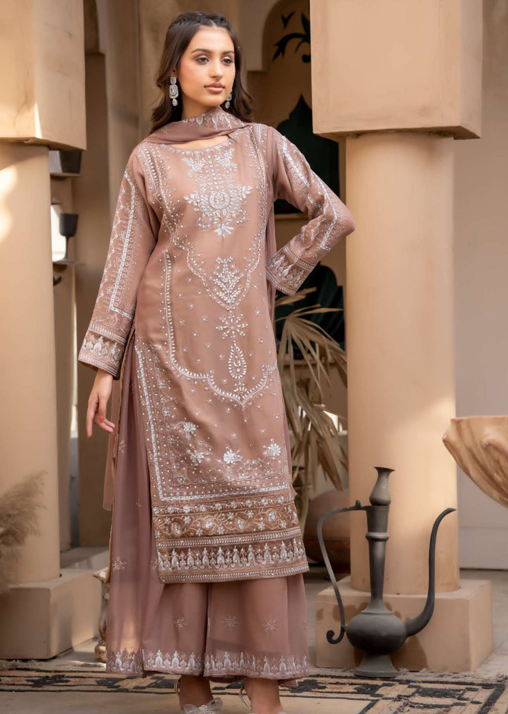 RGZ7102 - RANGZ Chiffon Mother and Daughter Suit - Memsaab Online