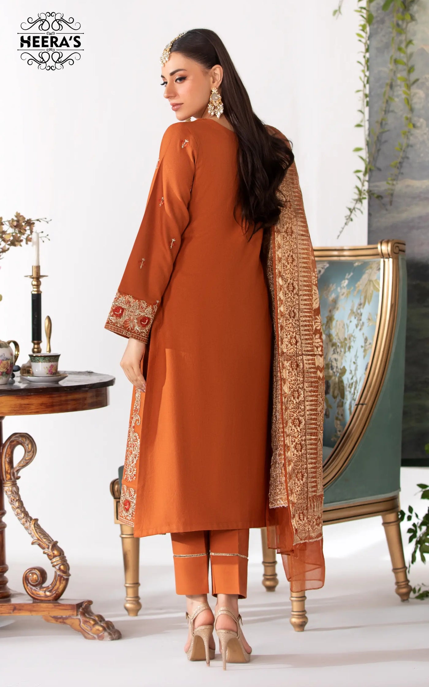 HSS-333- Readymade Heeras Suit - Memsaab Online