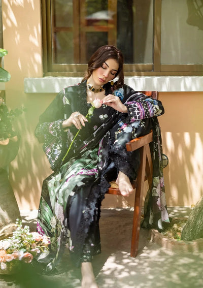 ELFECD-04-A-Midnight Bloom-Readymade-Elaf Prints Collection 2025 - Memsaab Online