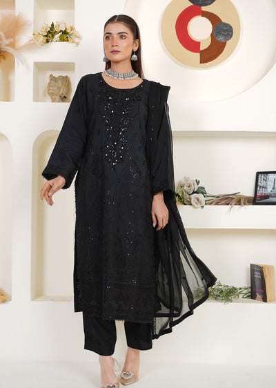 ATR-1138- Readymade Sehrish B Korian Silk - Memsaab Online