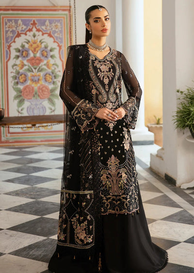 DQ-106 - R - Readymade - Dastak Collection Luxury Chiffon Collection - Memsaab Online
