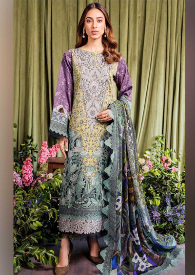 JPS-06 - Unstitched - Premium Lawn Collection by Jade 2024 - Memsaab Online