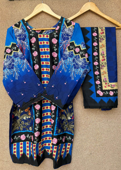 SLMN-10 Readymade Lawn Co-ord - Memsaab Online