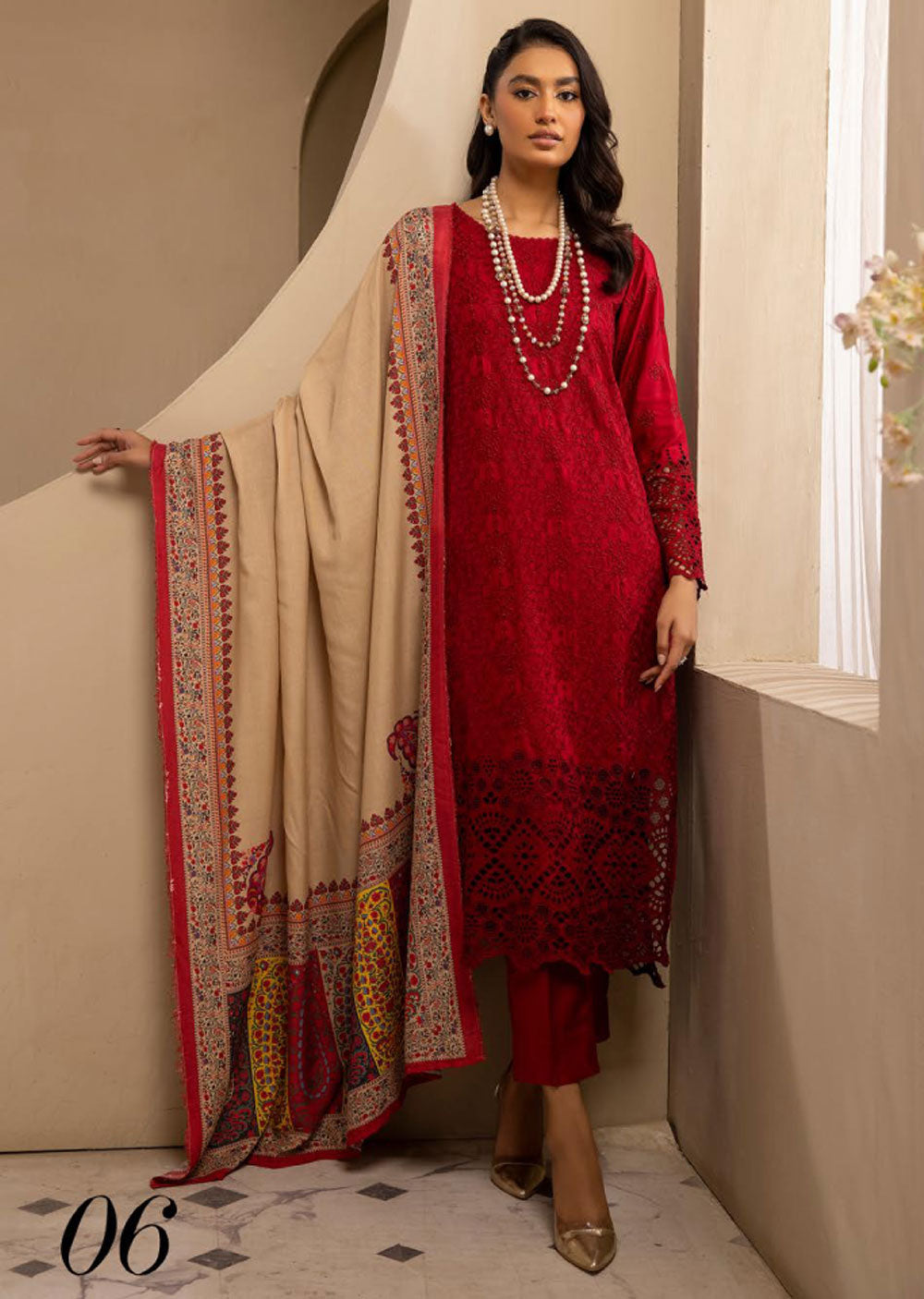 INR-06 - Readymade - Inara Chickenkari Collection 2023 - Memsaab Online