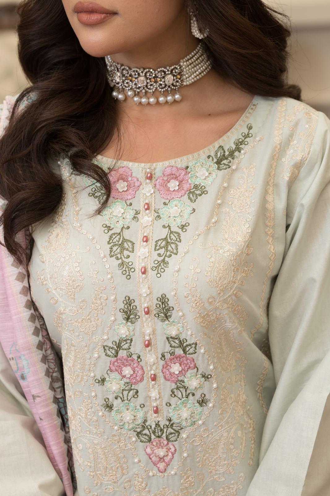 HRM-11 - Readymade Memsaab Formal Cotton Suit - Memsaab Online