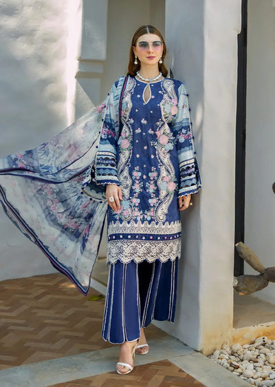 ELFH-06-A - Elaf Signature Embroidered Lawn Collection 2025 - Memsaab Online