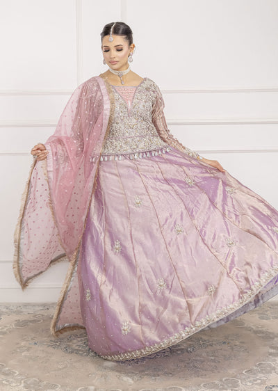 SRB1206 - Waheeda - Lilac Sehrish.B Designer - Memsaab Online