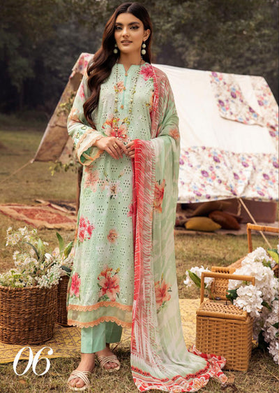 MPC-06 - Unstitched - Mahee's Printed Chikenkari Collection 2024 - Memsaab Online