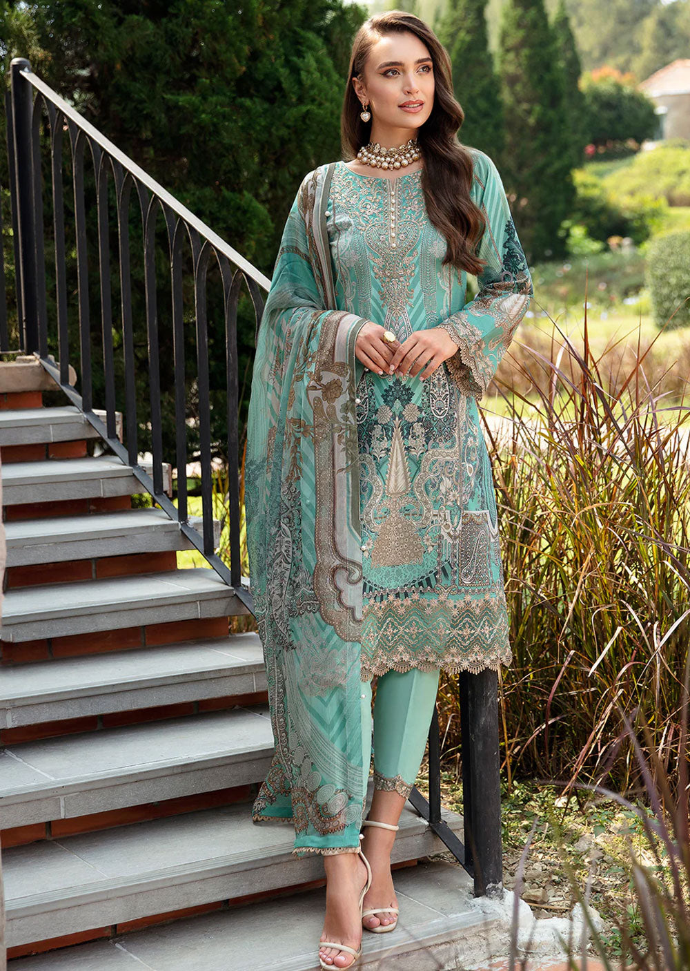 GL2406 - Celine - Unstitched - Gulaal Lawn Collection 2024 - Memsaab Online