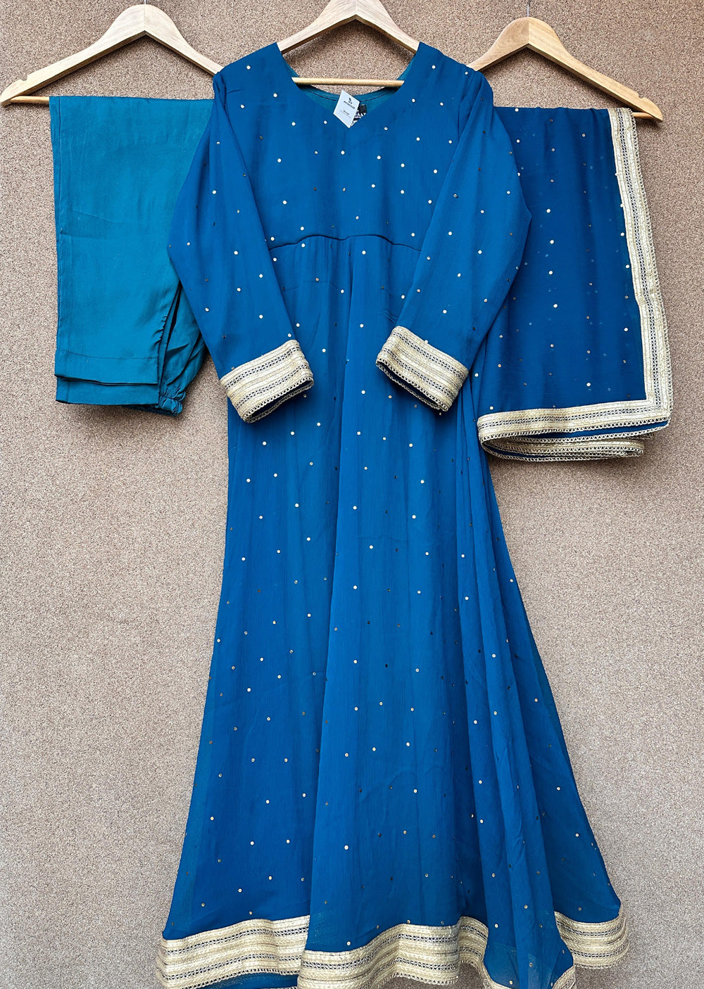 SRB1301 - Nayaab - Teal - Sehrish.B Designer - Memsaab Online