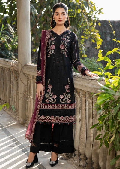 FSH-06 - Twilight Bloom - Unstitched - Bahaar Embroidered Lawn Suit 2024 - Memsaab Online