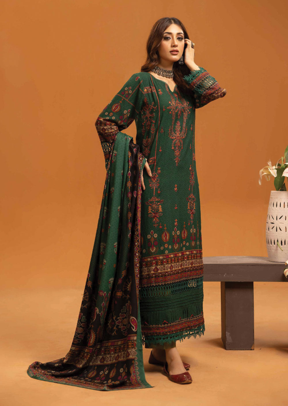 JH-191 - Unstitched - Roop Collection by Johra 2024 - Memsaab Online