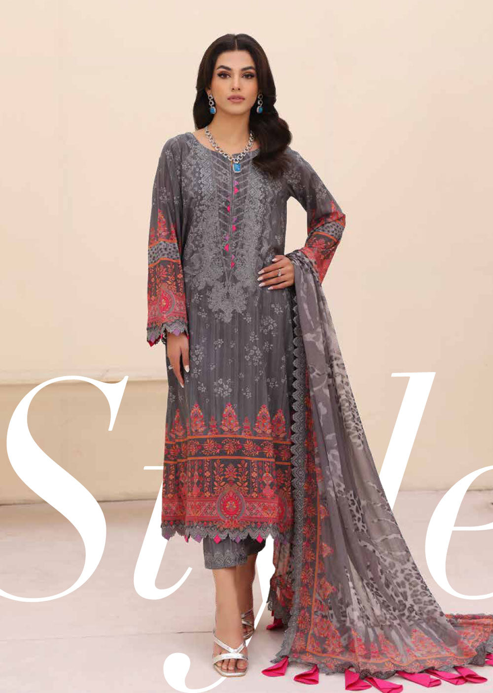 CND-06-R - Readymade - Charizma Naranji Spring Summer Vol 01 2024 - Memsaab Online