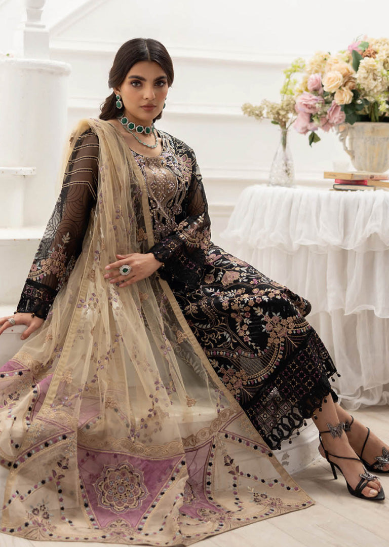 P-206- Unstitched - Dastoor by Ramsha Luxury Lawn Vol 2 - Memsaab Online