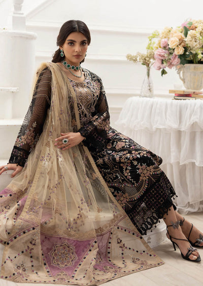 P-206- Unstitched - Dastoor by Ramsha Luxury Lawn Vol 2 - Memsaab Online