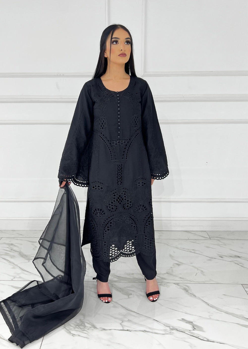 HK294 - Black - Readymade HK Outfit - Memsaab Online