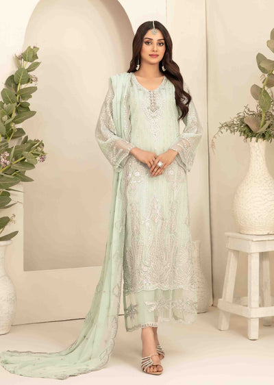 STH-5629 - Unstitched - Setareh Fancy Embroidered Chiffon Collection 25 - Memsaab Online