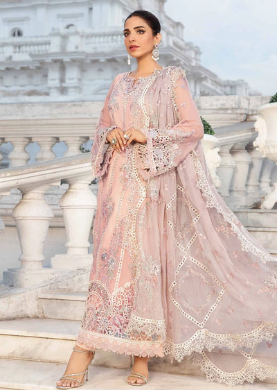 MPC-24-106 - Unstitched - Maria B Embroidered Chiffon 2024 - Memsaab Online