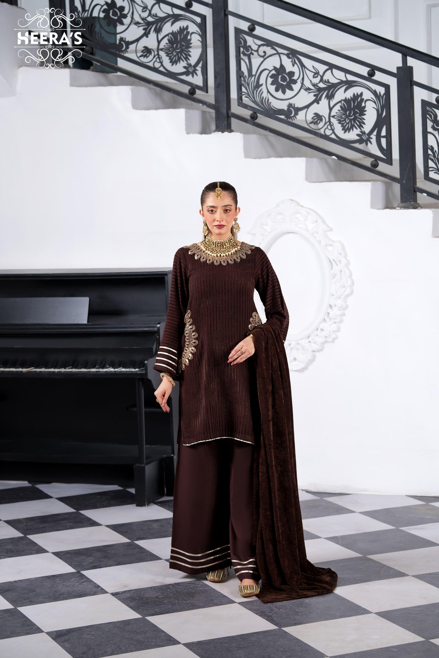 HSS-1149 - Readymade Heeras Suit - Memsaab Online