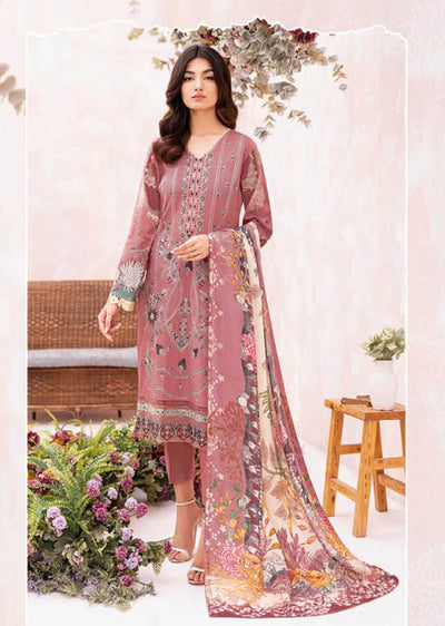 L-706-R - Readymade - Ramsha Mashaal Luxury Lawn Vol 07 2023 - Memsaab Online