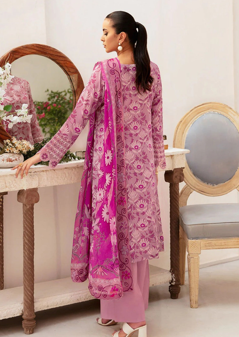 N-706 - Unstitched - Rangrez by Ramsha Luxury Lawn Vol 07 - Memsaab Online