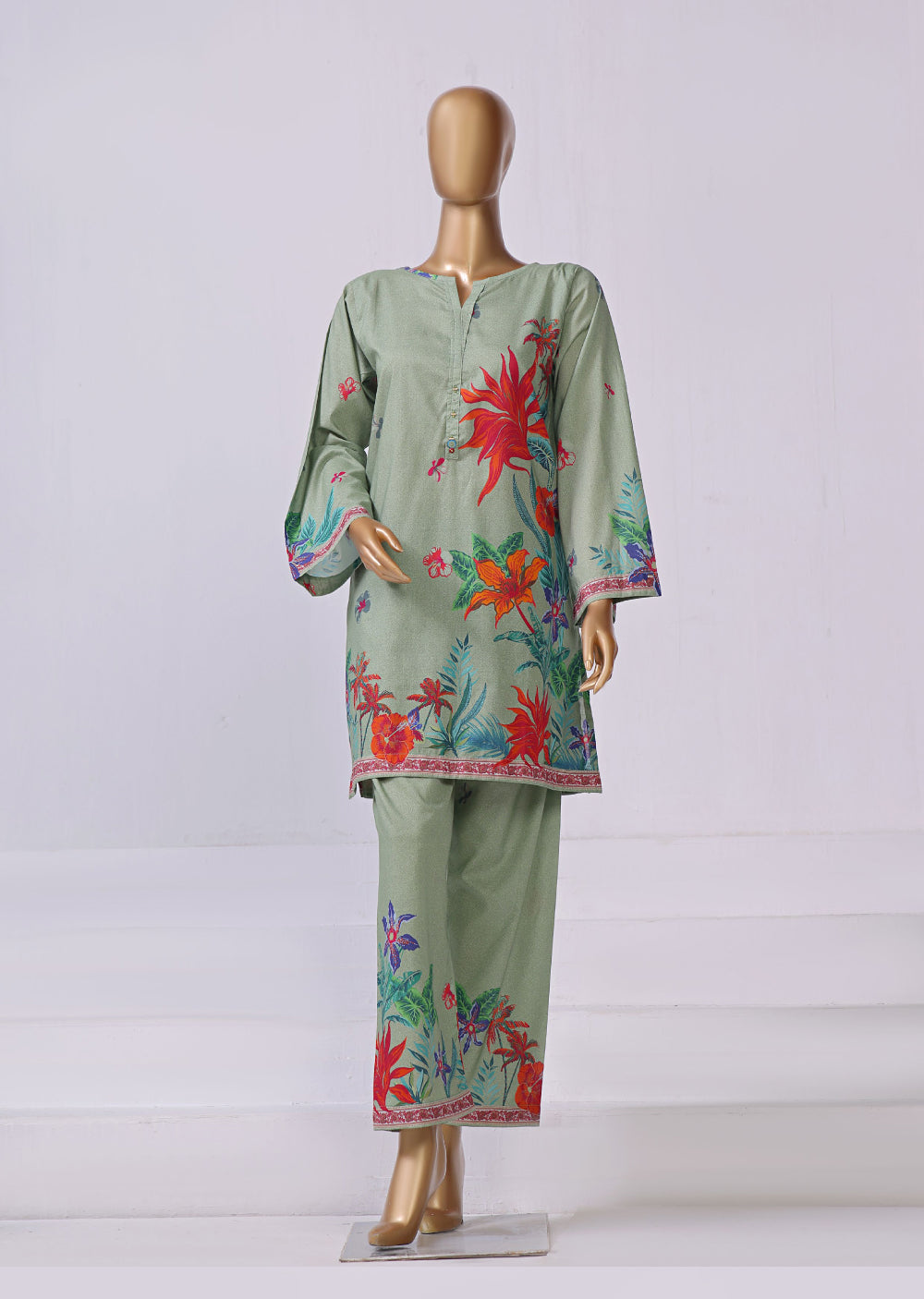 SBR-06 - Readymade - Sadabahar Mid Summer Co ord Suit 2024 - Memsaab Online