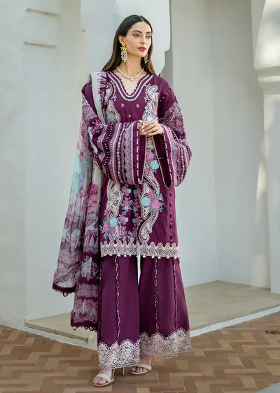 ELFH-06-B - Elaf Signature Embroidered Lawn Collection 2025 - Memsaab Online