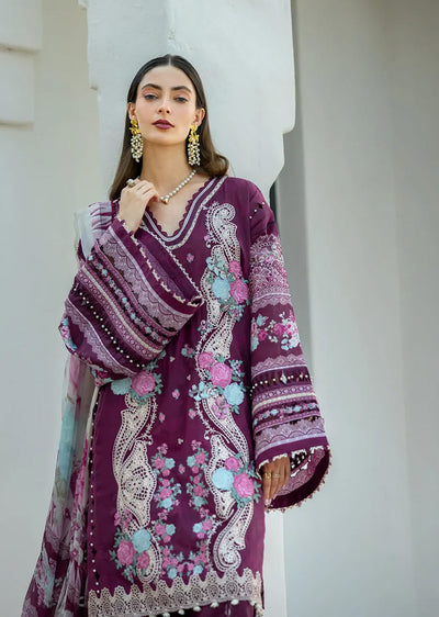 ELFH-06-B - Elaf Signature Embroidered Lawn Collection 2025 - Memsaab Online