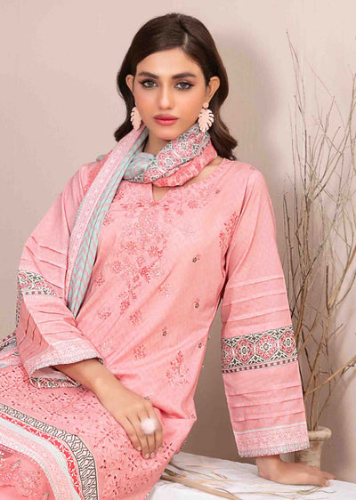 D-2606-R - Readymade - Ursiya Embroidered Lawn by Tawakkal 2024 - Memsaab Online