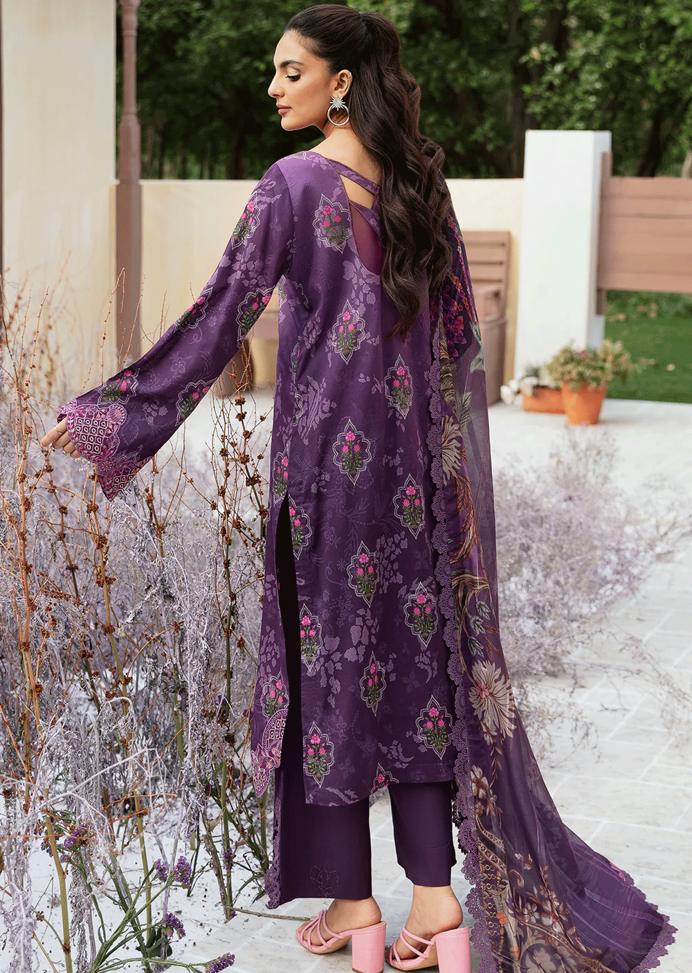 N-506 - Unstitched - Ramsha Rangrez Lawn Collection Vol 5 2024 - Memsaab Online