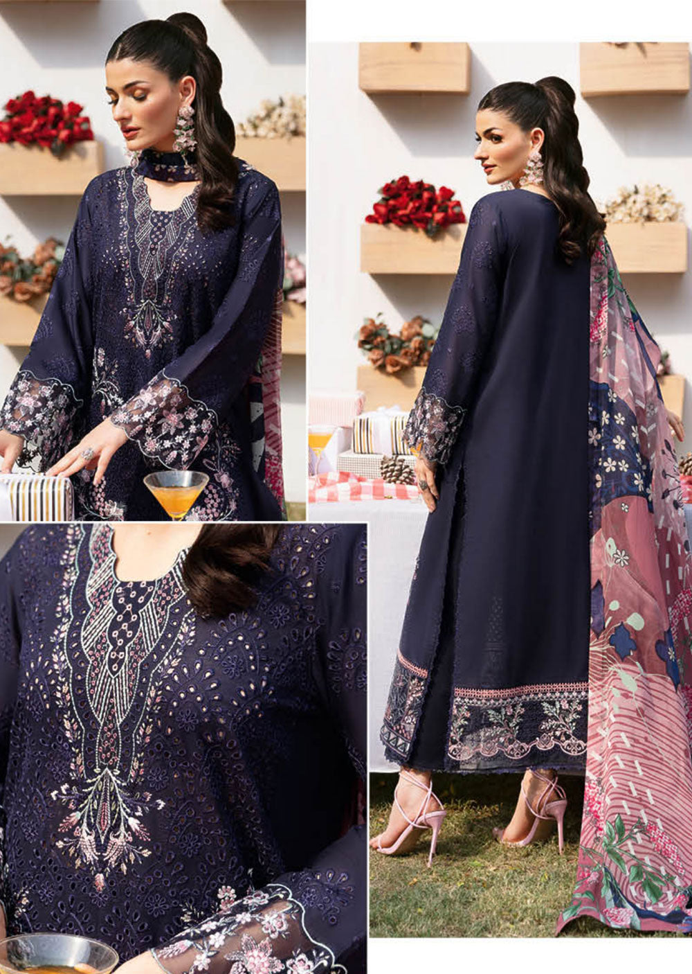 Z-906-R - Readymade - Ramsha Andaaz Luxury Lawn Vol 9 2024 - Memsaab Online