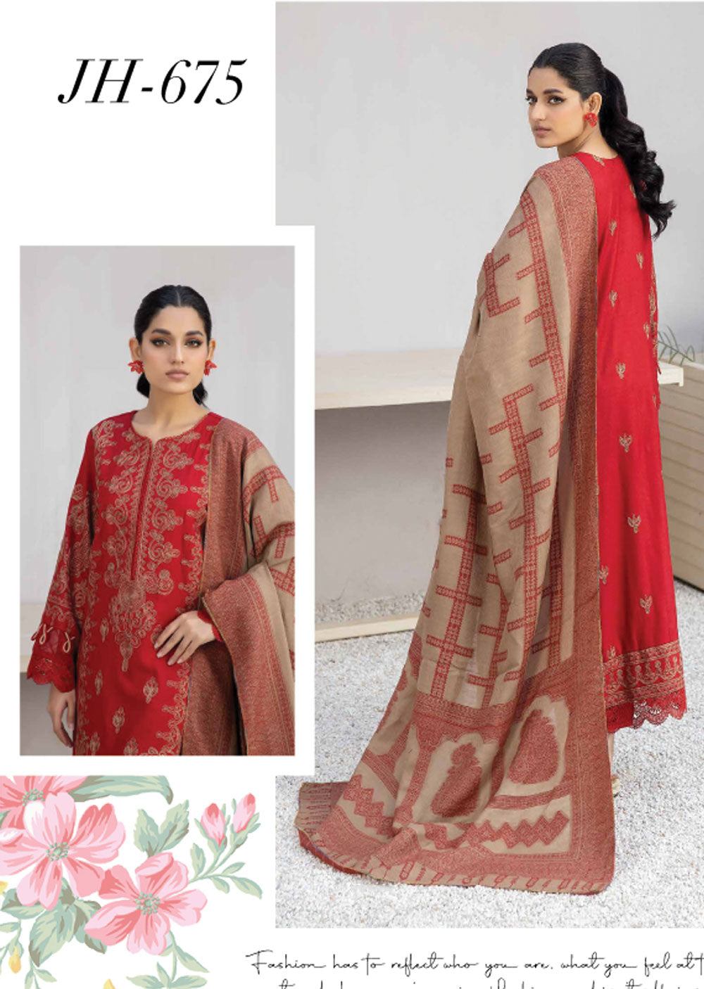 JH-675 - Unstitched - Deewan Collection by Johra 2024 - Memsaab Online