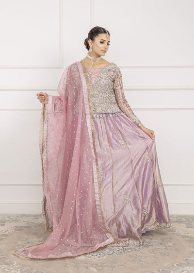 SRB1206 - Waheeda - Lilac Sehrish.B Designer - Memsaab Online