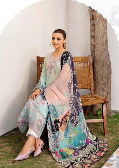 RMSHD-06 - Unstitched - Ramsha Mashaal Lawn Vol 12 - Memsaab Online