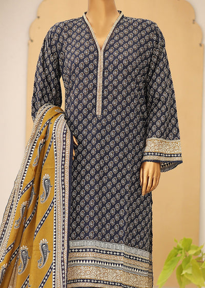 BNS-106 Bin Saeed Printed Cotton Lawn Suits 2024 - Memsaab Online