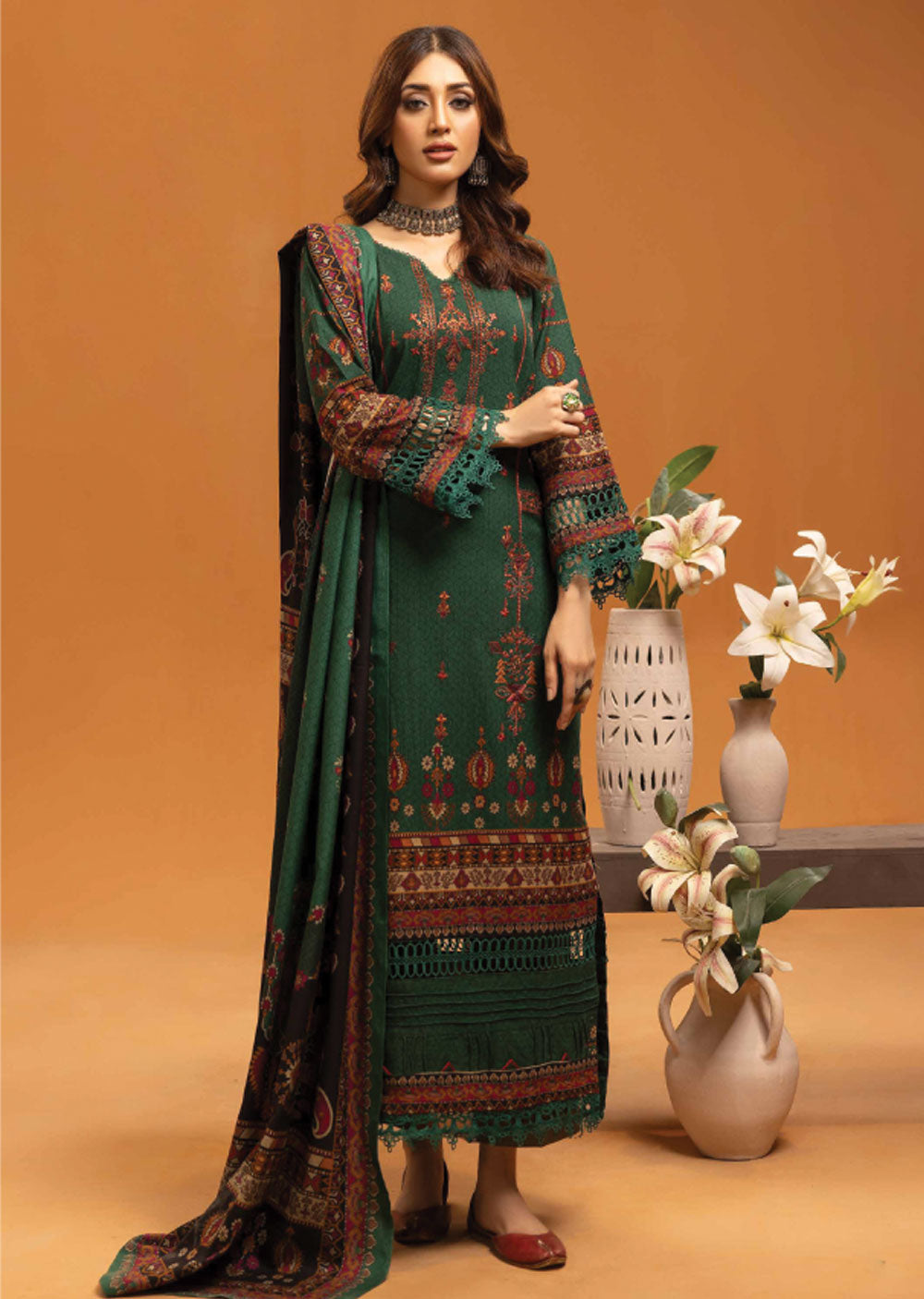 JH-191 - Unstitched - Roop Collection by Johra 2024 - Memsaab Online