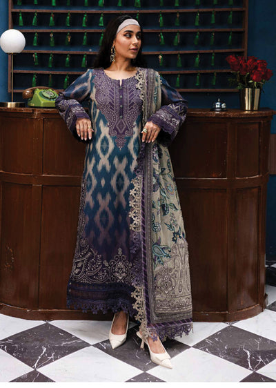 NSG-166 - Unstitched - Nureh Gardenia Collection 2024 - Memsaab Online