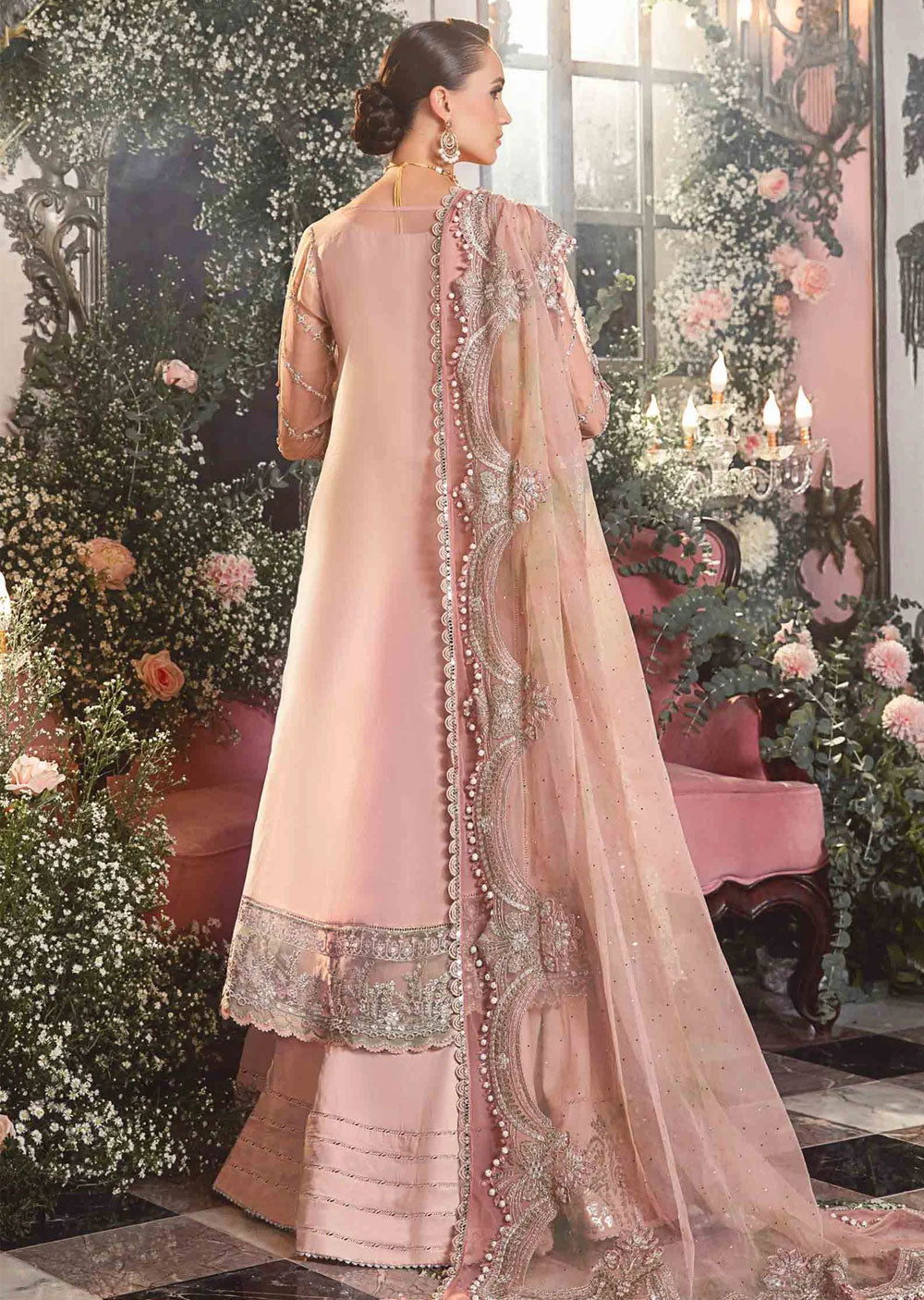 EMD-2706 - Unstitched - Maria B Embroidered Winter Collection 2023 - Memsaab Online