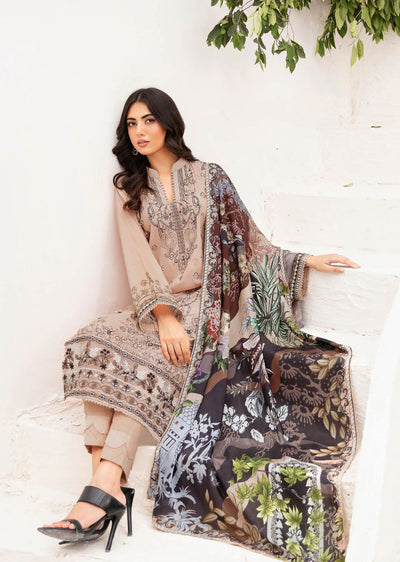 Z-1106 - Unstitched - Ramsha Mashaal Luxury Lawn Vol 11 2024 - Memsaab Online